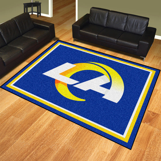 Los Angeles Rams 8ft. x 10 ft. Plush Area Rug