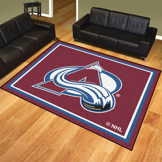 Colorado Avalanche 8ft. x 10 ft. Plush Area Rug