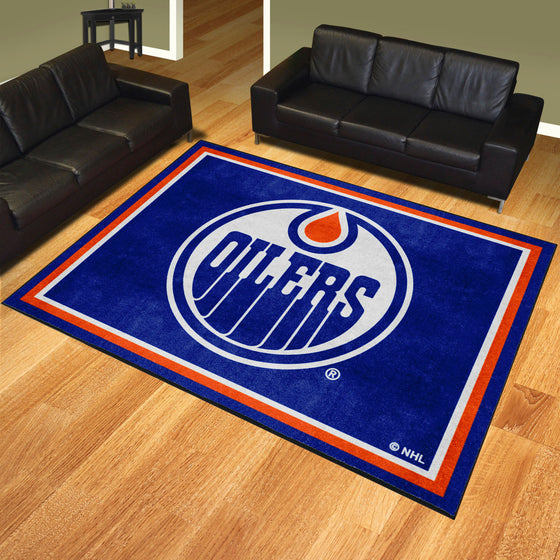 Edmonton Oilers 8ft. x 10 ft. Plush Area Rug