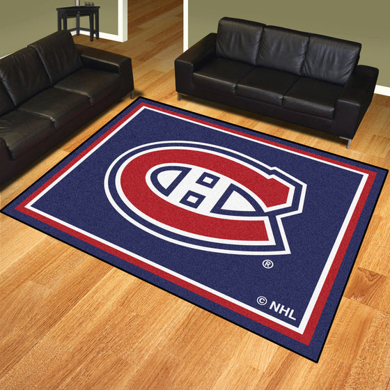 Montreal Canadiens 8ft. x 10 ft. Plush Area Rug