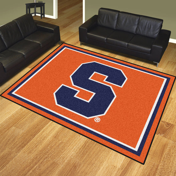 Syracuse Orange 8ft. x 10 ft. Plush Area Rug