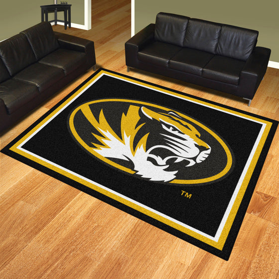 Missouri Tigers 8ft. x 10 ft. Plush Area Rug