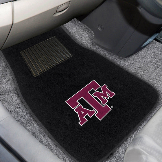 Texas A&M Aggies Embroidered Car Mat Set - 2 Pieces