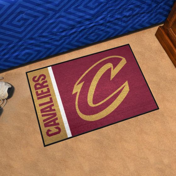 Cleveland Cavaliers Starter Mat Accent Rug - 19in. x 30in. Uniform Design