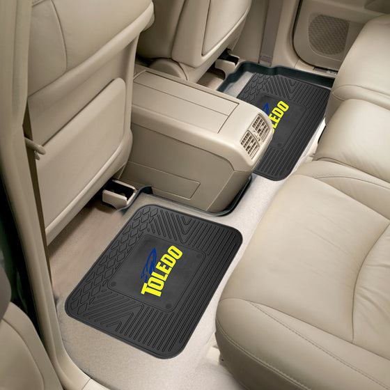 Toledo Rockets Back Seat Car Utility Mats - 2 Piece Set