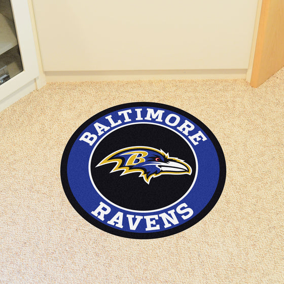 Baltimore Ravens Roundel Rug - 27in. Diameter