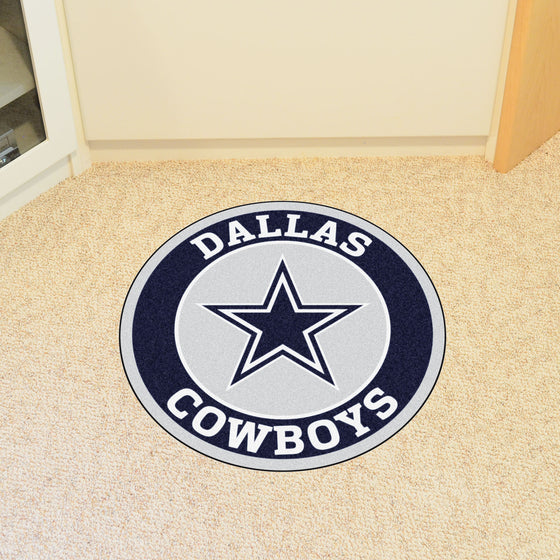 Dallas Cowboys Roundel Rug - 27in. Diameter