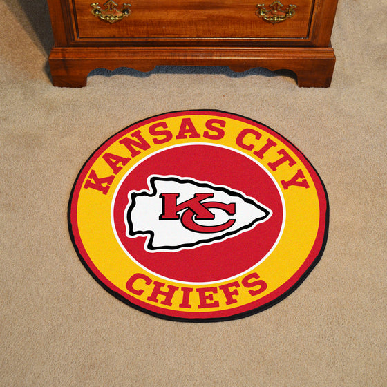 Kansas City Chiefs Roundel Rug - 27in. Diameter