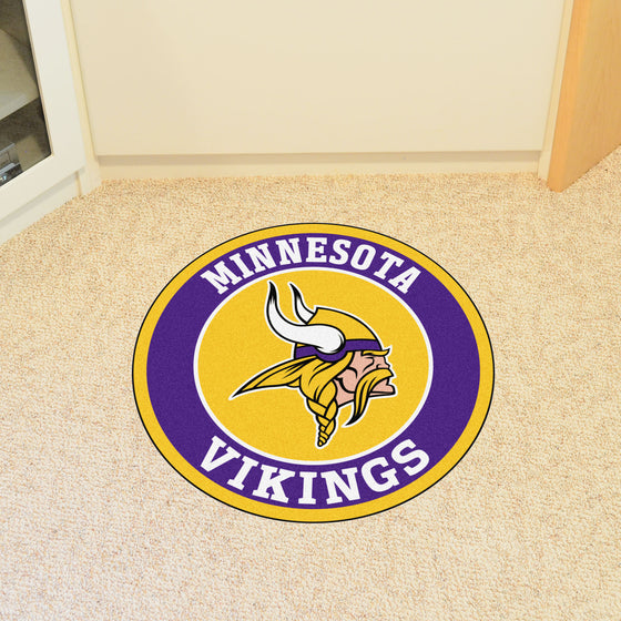 Minnesota Vikings Roundel Rug - 27in. Diameter