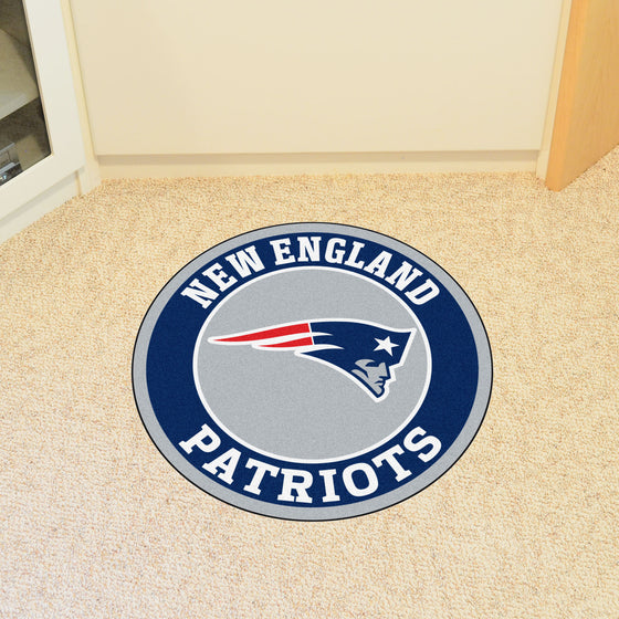 New England Patriots Roundel Rug - 27in. Diameter