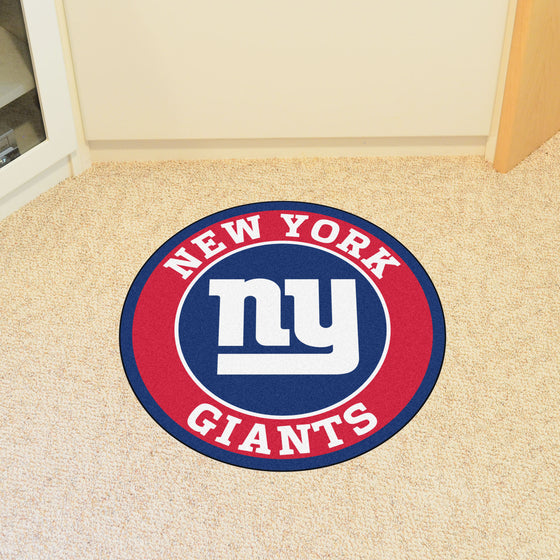 New York Giants Roundel Rug - 27in. Diameter