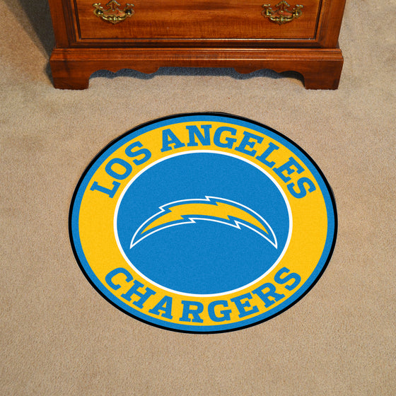 Los Angeles Chargers Roundel Rug - 27in. Diameter