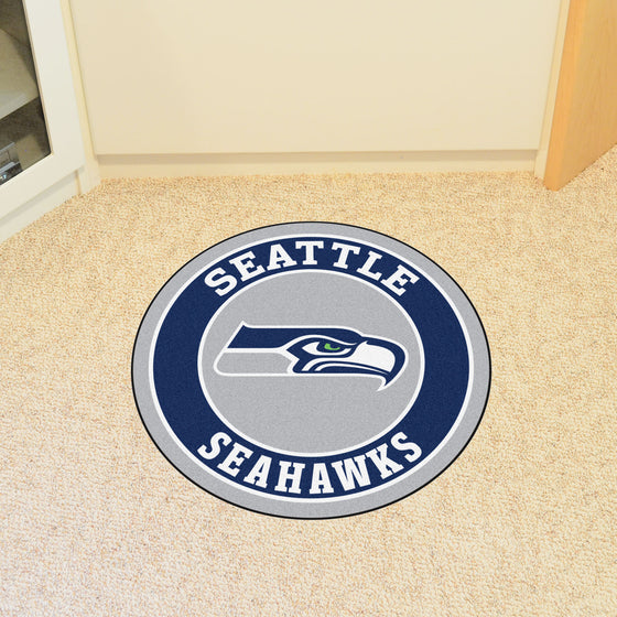 Seattle Seahawks Roundel Rug - 27in. Diameter