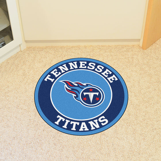 Tennessee Titans Roundel Rug - 27in. Diameter