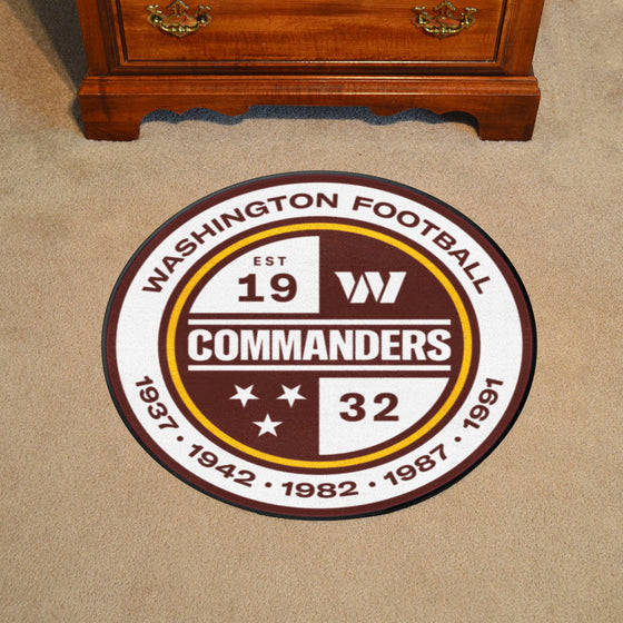 Washington Commanders Roundel Rug - 27in. Diameter