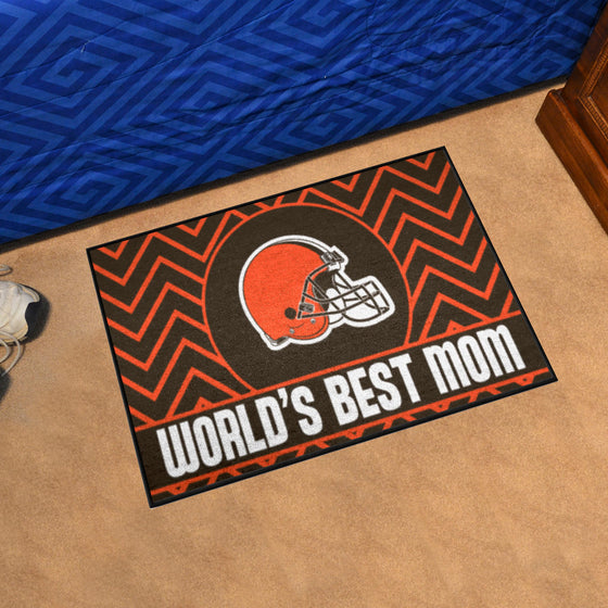 Cleveland Browns Starter Mat Accent Rug - 19in. x 30in. World's Best Mom Starter Mat