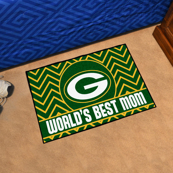 Green Bay Packers Starter Mat Accent Rug - 19in. x 30in. World's Best Mom Starter Mat