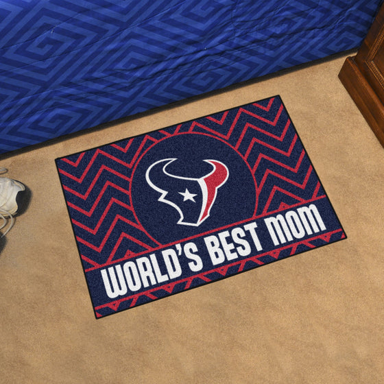 Houston Texans Starter Mat Accent Rug - 19in. x 30in. World's Best Mom Starter Mat