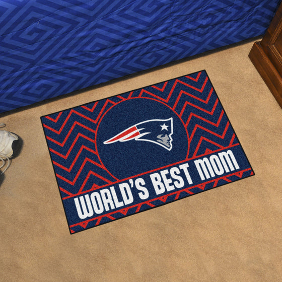 New England Patriots Starter Mat Accent Rug - 19in. x 30in. World's Best Mom Starter Mat