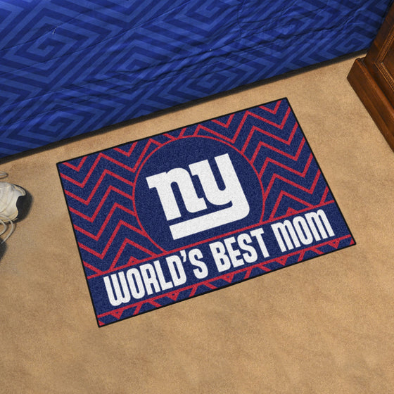 New York Giants Starter Mat Accent Rug - 19in. x 30in. World's Best Mom Starter Mat