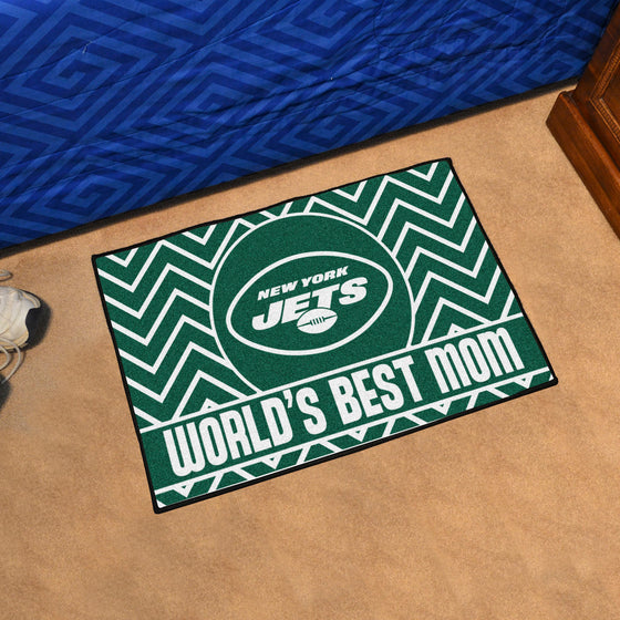 New York Jets Starter Mat Accent Rug - 19in. x 30in. World's Best Mom Starter Mat