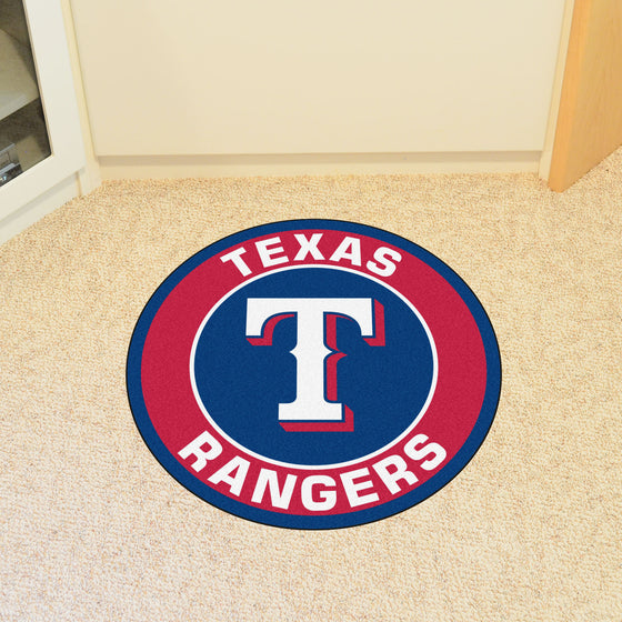 Texas Rangers Roundel Rug - 27in. Diameter