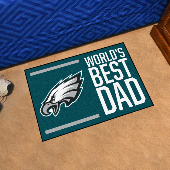 Philadelphia Eagles Starter Mat Accent Rug - 19in. x 30in. World's Best Dad Starter Mat