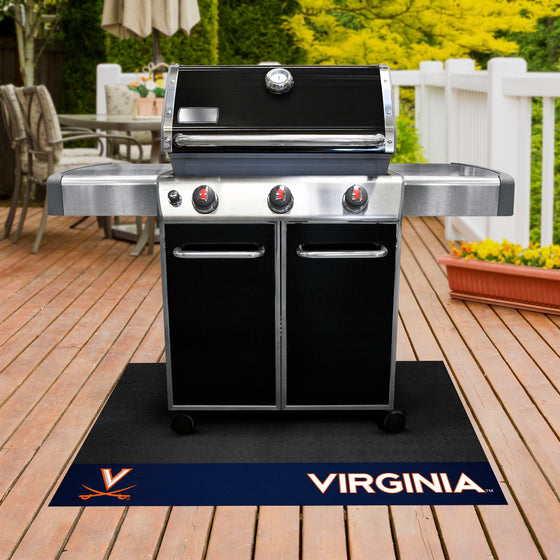 Virginia Cavaliers Vinyl Grill Mat - 26in. x 42in.