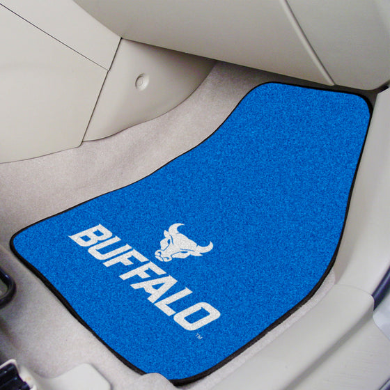 Buffalo Bulls Front Carpet Car Mat Set - 2 Pieces