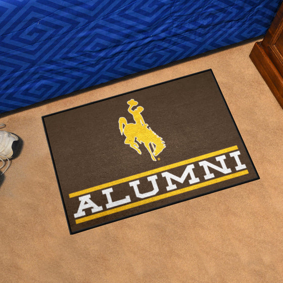 Wyoming Cowboys Starter Mat Accent Rug - 19in. x 30in. Alumni Starter Mat