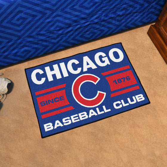 Chicago Cubs Starter Mat Accent Rug - 19in. x 30in., Uniform Design