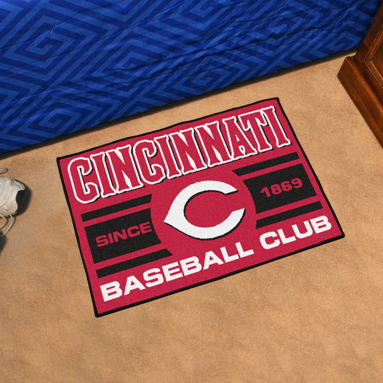 Cincinnati Reds Starter Mat Accent Rug - 19in. x 30in., Uniform Design