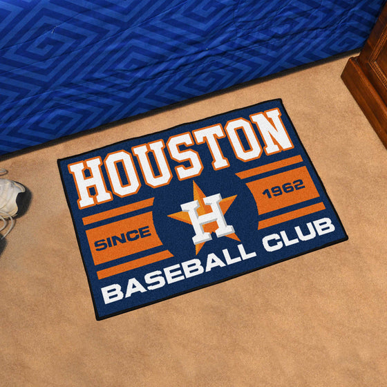 Houston Astros Starter Mat Accent Rug - 19in. x 30in., Uniform Design