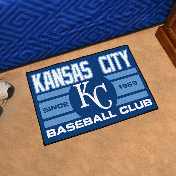 Kansas City Royals Starter Mat Accent Rug - 19in. x 30in., Uniform Design