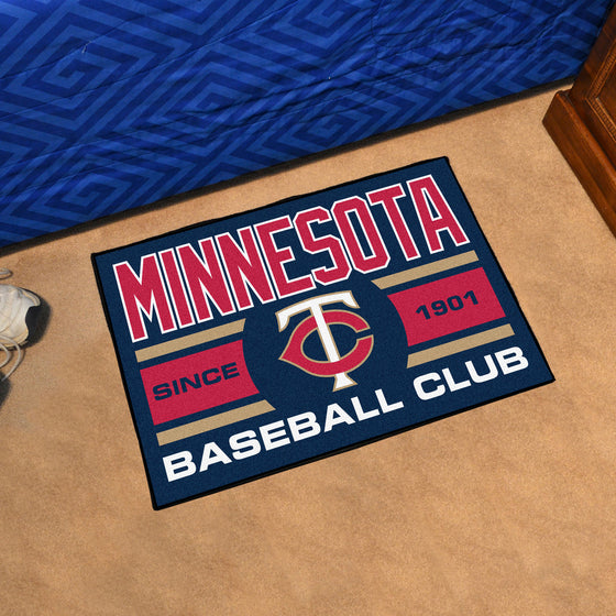 Minnesota Twins Starter Mat Accent Rug - 19in. x 30in., Uniform Design