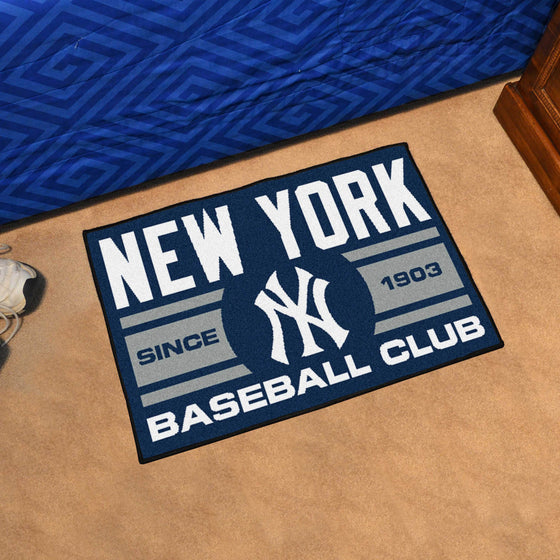 New York Yankees Starter Mat Accent Rug - 19in. x 30in., Uniform Design