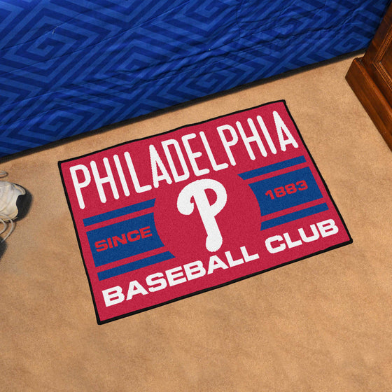 Philadelphia Phillies Starter Mat Accent Rug - 19in. x 30in., Uniform Design