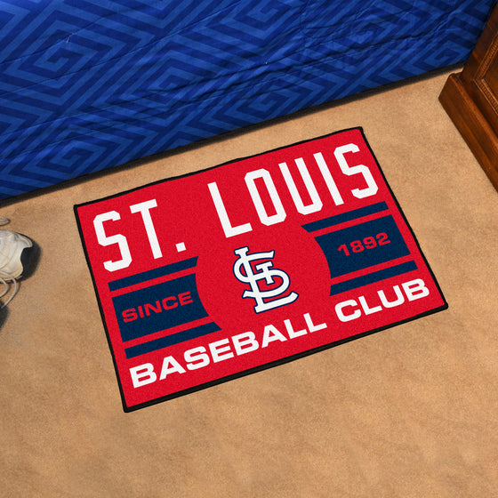 St. Louis Cardinals Starter Mat Accent Rug - 19in. x 30in., Uniform Design