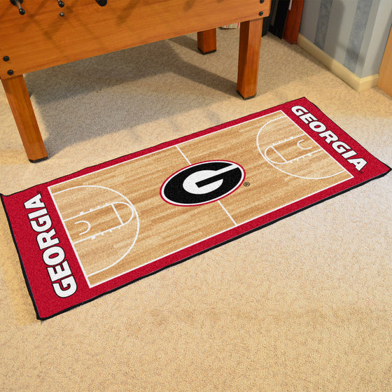 Georgia Bulldogs Court Runner Rug - 30in. x 72in.