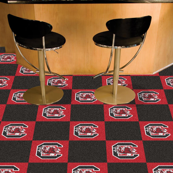 South Carolina Gamecocks Team Carpet Tiles - 45 Sq Ft.