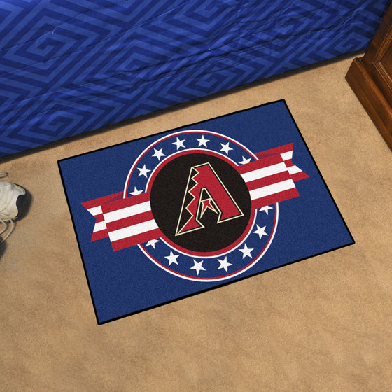 Arizona Diamondbacks Starter Mat Accent Rug - 19in. x 30in. Patriotic Starter Mat