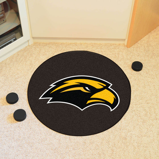 Southern Miss Golden Eagles Hockey Puck Rug - 27in. Diameter