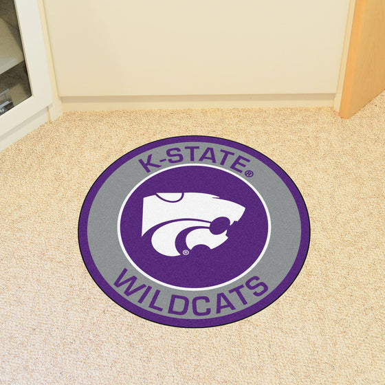 Kansas State Wildcats Roundel Rug - 27in. Diameter