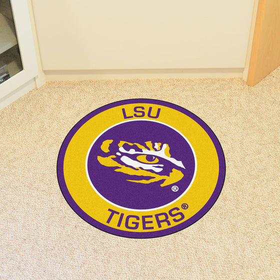 LSU Tigers Roundel Rug - 27in. Diameter