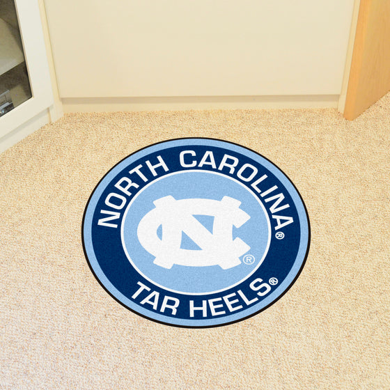 North Carolina Tar Heels Roundel Rug - 27in. Diameter