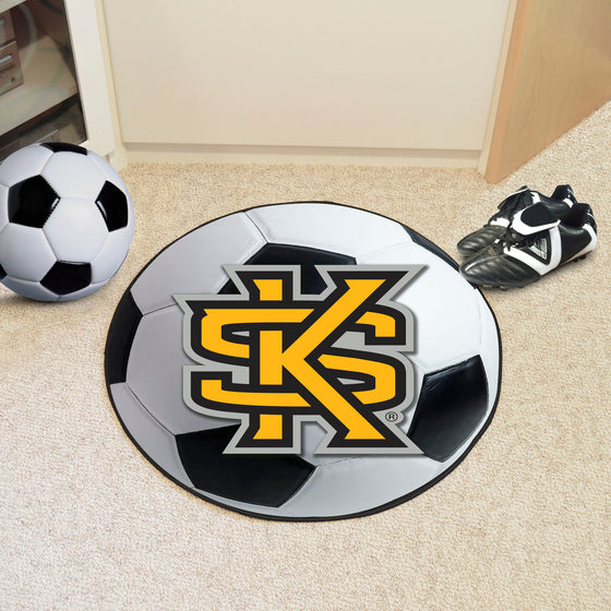 Kennesaw State Owls Soccer Ball Rug - 27in. Diameter, KS