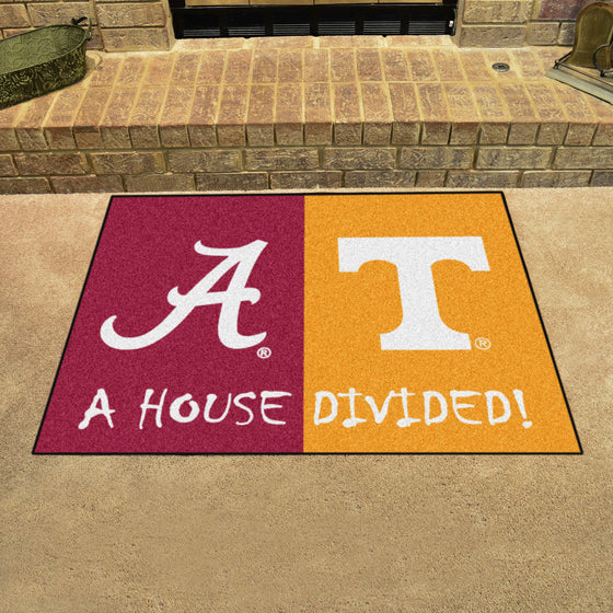 House Divided - Alabama / Tennessee House Divided House Divided Rug - 34 in. x 42.5 in.