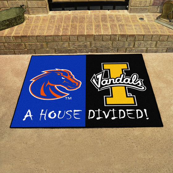 House Divided - Boise State / Idaho House Divided House Divided Rug - 34 in. x 42.5 in.