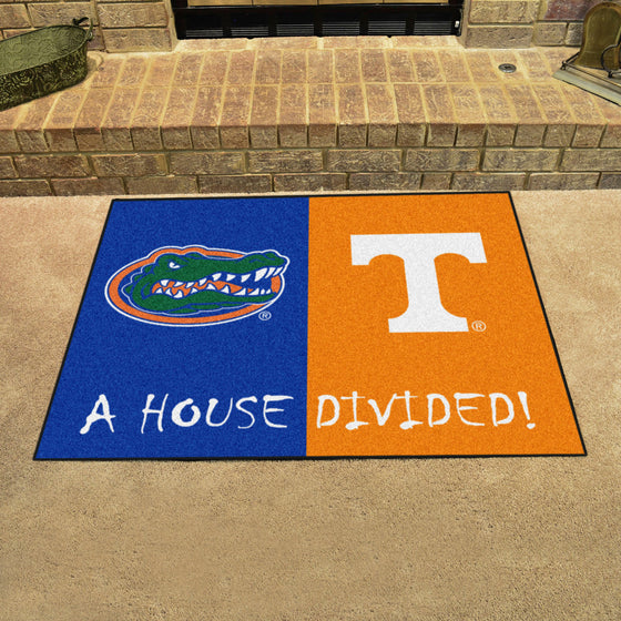 House Divided - Florida / Tennessee House Divided House Divided Rug - 34 in. x 42.5 in.