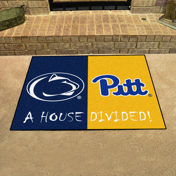 House Divided - Penn State / Pittsburgh House Divided House Divided Rug - 34 in. x 42.5 in.